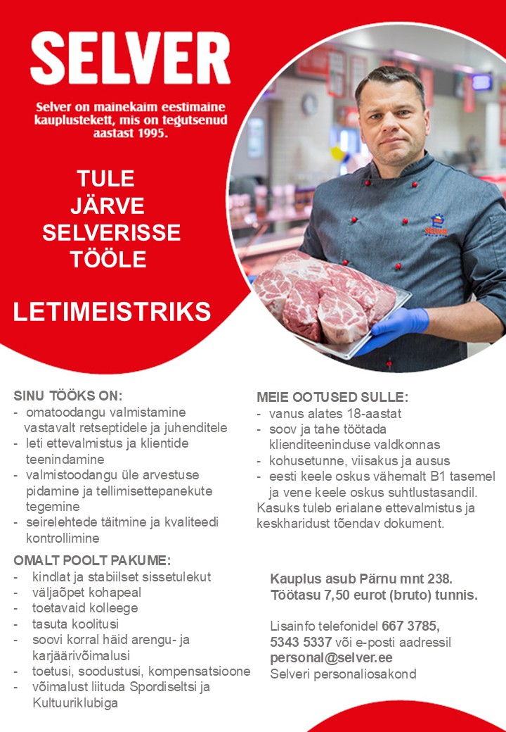 Letimeister Järve Selveris
