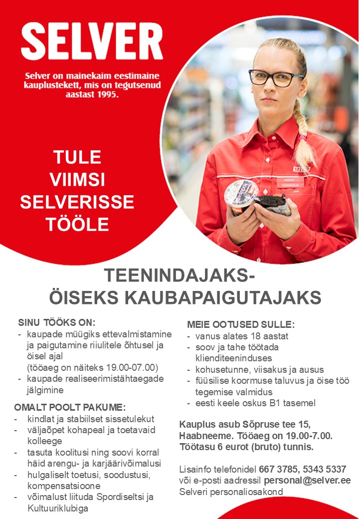 Öine kaubapaigutaja Viimsi Selveris
