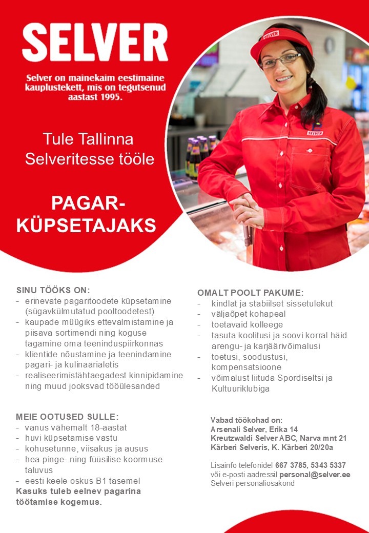 Pagar-küpsetaja Tallinna Selverites