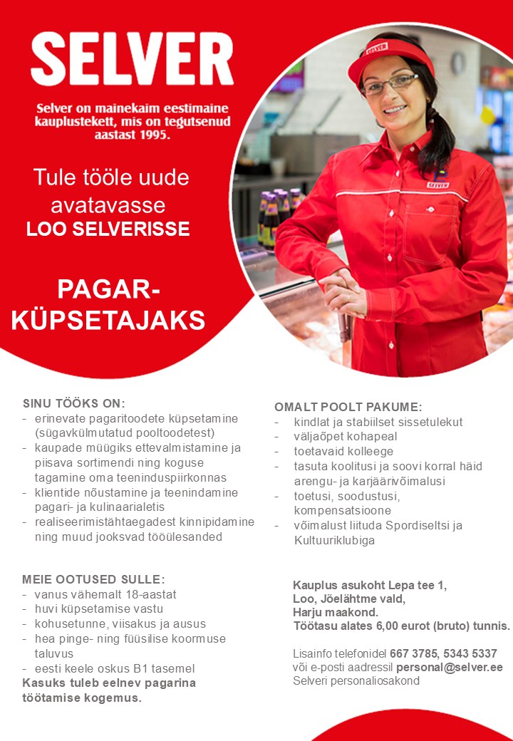 Pagar-küpsetaja uues avatavas Loo Selveris