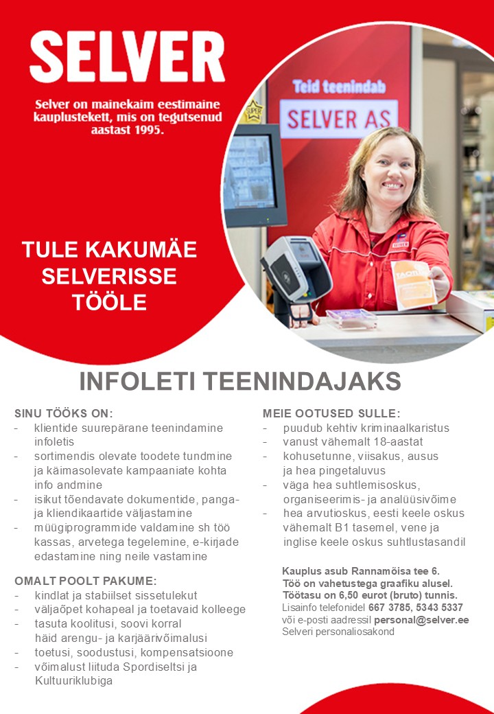 Infoteenindaja Kakumäe Selveris